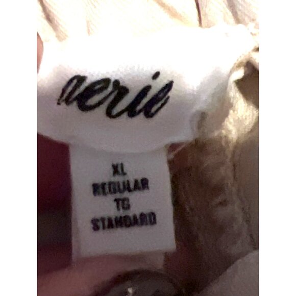 Aerie XL Regular Wide-Leg Pants Beige - Picture 2 of 10